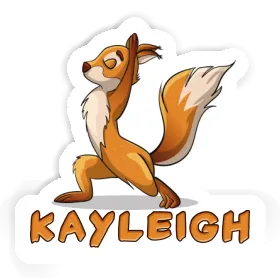 Kayleigh Sticker Yoga Squirrel Image