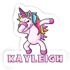 Dabbing Unicorn Sticker Kayleigh Image