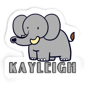 Elephant Sticker Kayleigh Image