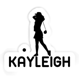 Golfer Sticker Kayleigh Image