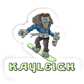 Kayleigh Autocollant Snowboardeur Image