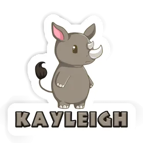 Nashorn Aufkleber Kayleigh Image