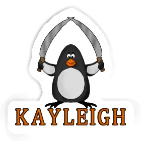 Sticker Fighting Penguin Kayleigh Image