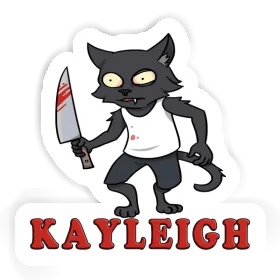 Sticker Kayleigh Psycho Cat Image