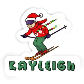 Sticker Christmas Skier Kayleigh Image