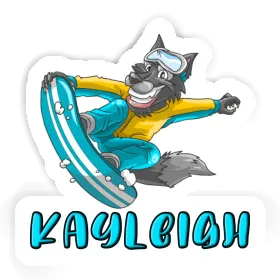 Kayleigh Sticker Snowboarder Image