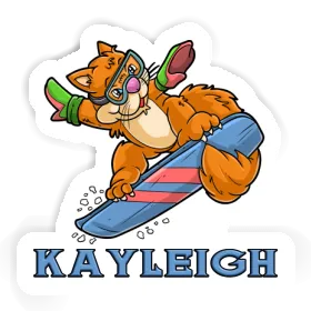 Snowboarder Sticker Kayleigh Image