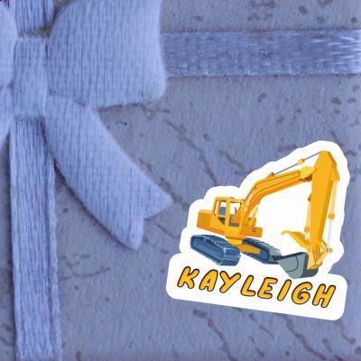 Sticker Kayleigh Excavator Notebook Image