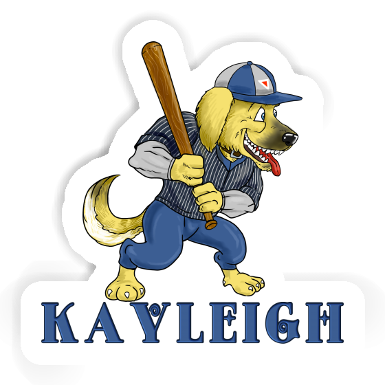 Kayleigh Aufkleber Baseball-Hund Image