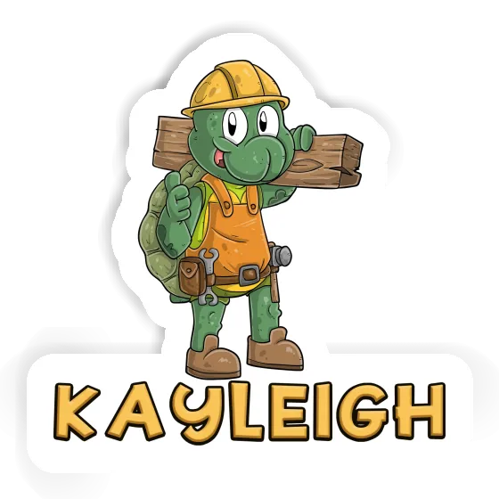 Kayleigh Sticker Bauarbeiter Laptop Image