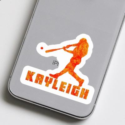 Aufkleber Baseballspieler Kayleigh Laptop Image