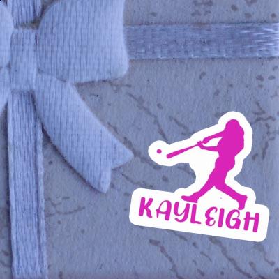 Sticker Kayleigh Baseball Player Notebook Image