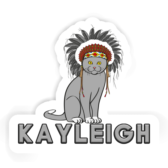 Sticker Kayleigh Indian Cat Laptop Image