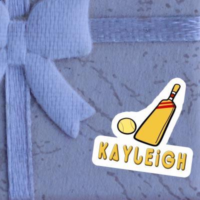 Sticker Cricket Bat Kayleigh Image