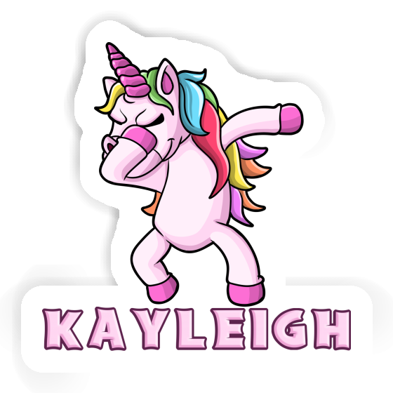 Dabbing Unicorn Sticker Kayleigh Laptop Image