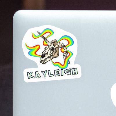 Sticker Kayleigh Einhorn-Totenkopf Notebook Image