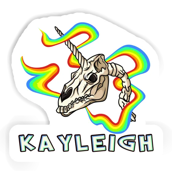 Sticker Kayleigh Einhorn-Totenkopf Laptop Image