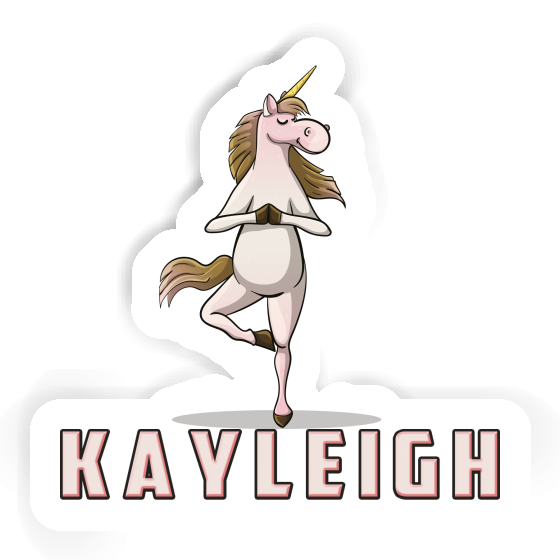 Aufkleber Kayleigh Yoga-Einhorn Notebook Image