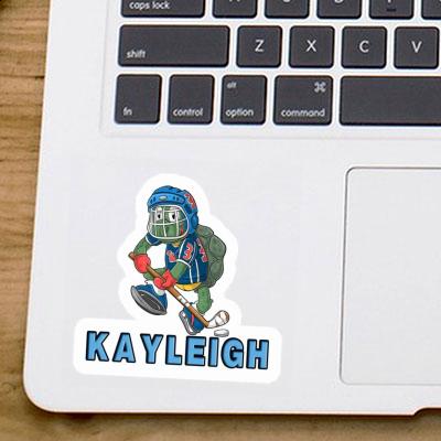 Sticker Hockey Player Kayleigh Notebook Image