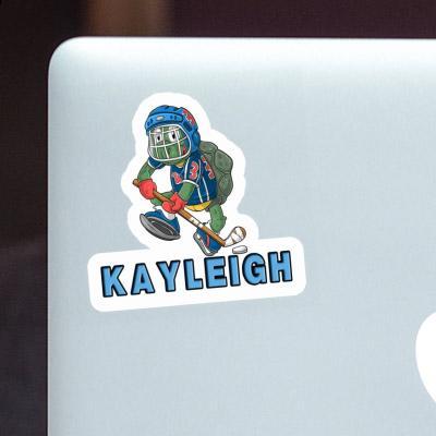 Sticker Hockey Player Kayleigh Notebook Image