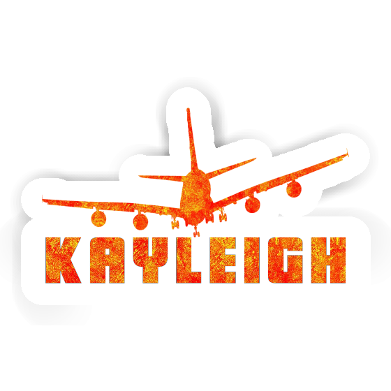 Airplane Sticker Kayleigh Laptop Image