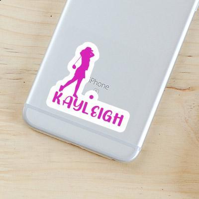 Sticker Kayleigh Golfer Notebook Image