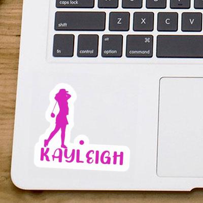 Sticker Kayleigh Golfer Laptop Image