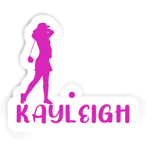 Sticker Kayleigh Golfer Notebook Image