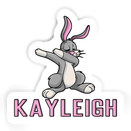 Sticker Kayleigh Dabbing Rabbit Notebook Image