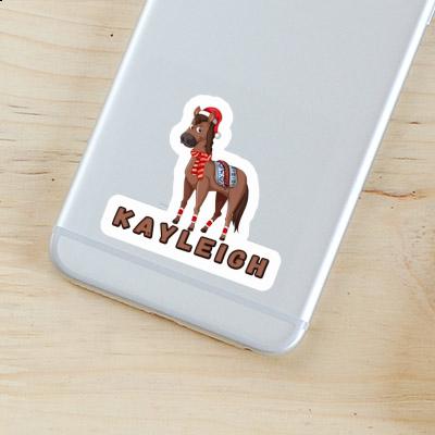 Kayleigh Sticker Christmas Horse Laptop Image