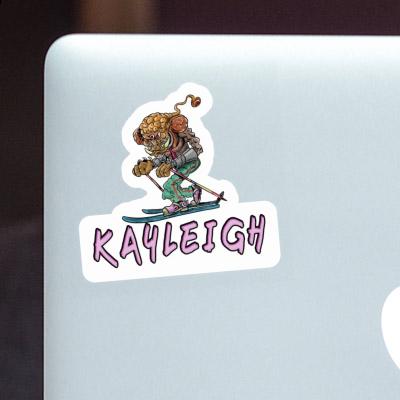 Telemark Skier Sticker Kayleigh Image