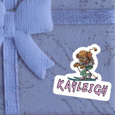 Telemark Skier Sticker Kayleigh Image