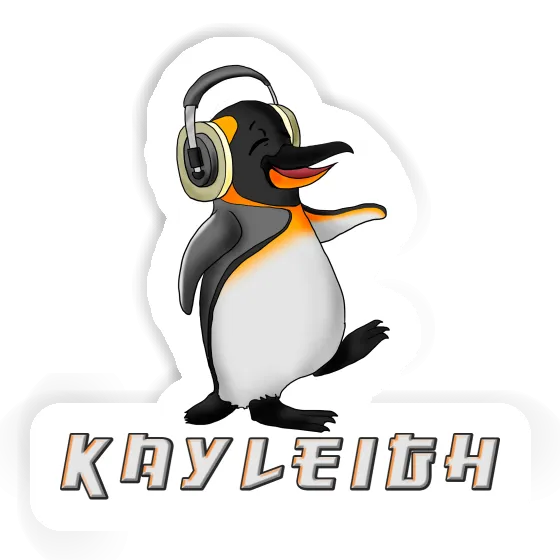 Pingouin musicien Autocollant Kayleigh Notebook Image