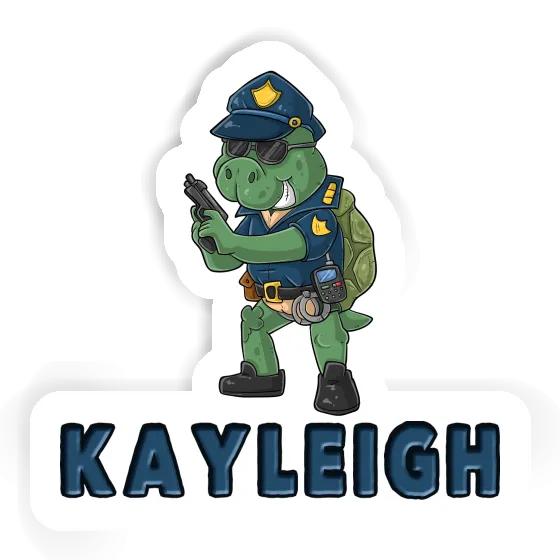 Kayleigh Aufkleber Polizist Notebook Image