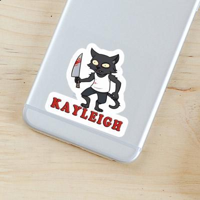 Kayleigh Aufkleber Psycho-Katze Notebook Image