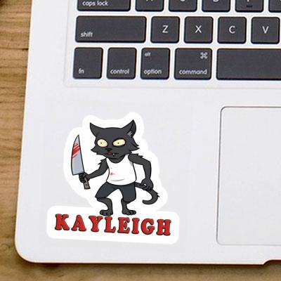 Sticker Kayleigh Psycho Cat Laptop Image