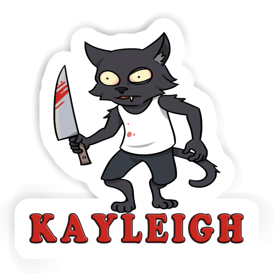 Sticker Kayleigh Psycho Cat Notebook Image