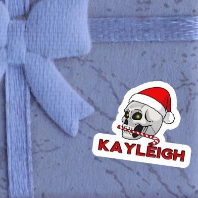 Sticker Christmas Skull Kayleigh Laptop Image