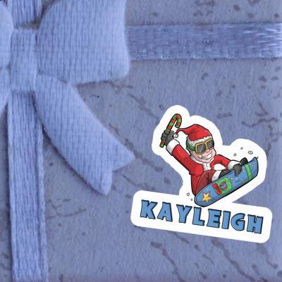 Kayleigh Sticker Christmas Snowboarder Gift package Image