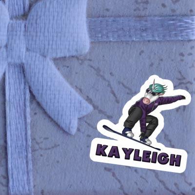 Snowboardeuse Autocollant Kayleigh Notebook Image