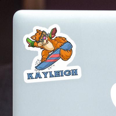 Snowboarder Sticker Kayleigh Notebook Image