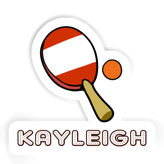 Sticker Kayleigh Tischtennisschläger Notebook Image