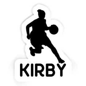 Kirby Sticker Basketball Player Image