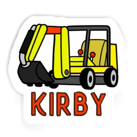 Sticker Kirby Mini-Excavator Image