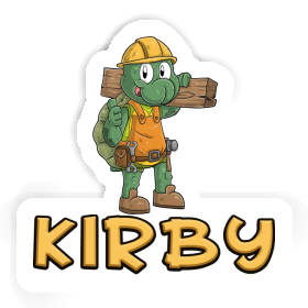 Sticker Construction worker Kirby Image