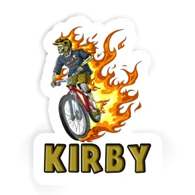 Kirby Sticker Freeride Biker Image