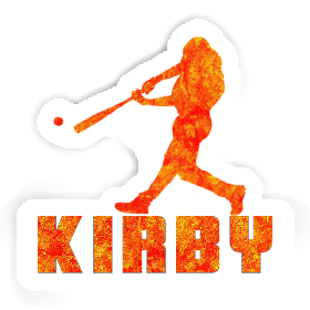 Sticker Kirby Baseball Player Image