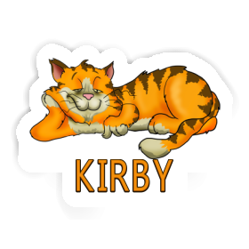 Kirby Sticker Chilling Cat Image