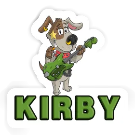 Kirby Sticker Guitarist Image