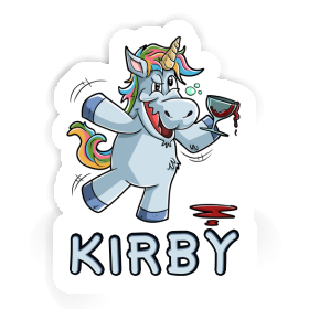 Sticker Wine Unicorn Kirby Image